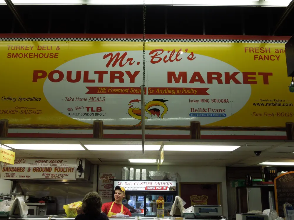 Mr. Bill's Poultry Market Sign