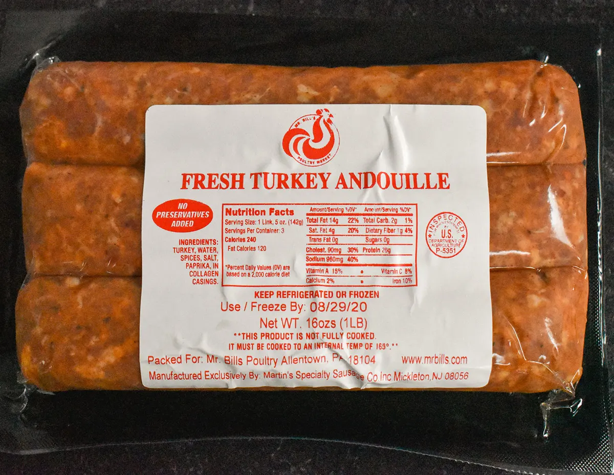 Andouille Turkey Sausage
